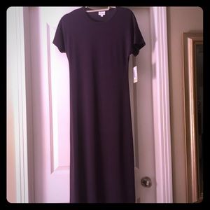 SOLD LuLaRoe Maria Dress (Eggplant)